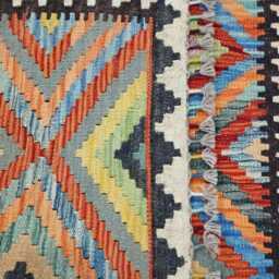 Heritage Tribal, Handmade Artisan Afghan Turkish Scandinavian Navajo Bohemian Flatweave Wool Multicolour Kilim Rug 157x96 cm - thumbnail 3