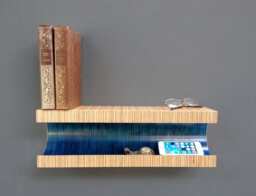 Nightstand. Floating Shelves. Book Shelf. Plywood Mantlepiece. Fireplace. Mantle. Console. Shelf