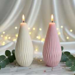 Lantern Candle Gift For Mum - Handmade Soy Wax Pillar Home Decor Mother's Day Valentine's Candles - thumbnail 2