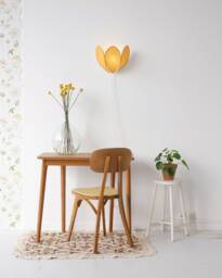 Honey & Gold Flower Wall Light - thumbnail 1
