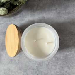 Lavender Bergamot Soy Candle Herbal Luxury Scent, 12 Oz - thumbnail 2