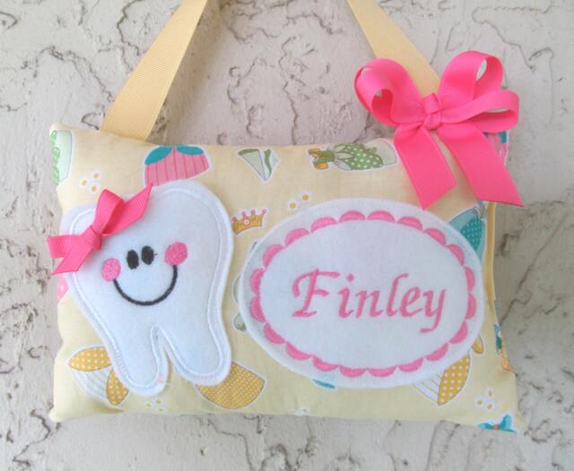 Personalized Tooth Fairy Pillow, Children's Keepsake, Custom Holder, Kids Gift, Gift