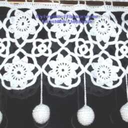Crochet Hand Brise - French Craftsmanship, Created By Sylvette Raisonnier, Small Beaded Star Pattern - thumbnail 3