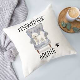 Bichon Frise Cushion - Dog Related Gift Reserved For Dog Cushion Gift