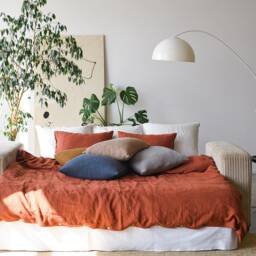 Waffle Linen&cotton Pillowcases Set Of 2/Decorative Pillowcase Natural Washed Linen Linen Throw Cushion Covers Seasonal Sale - thumbnail 3