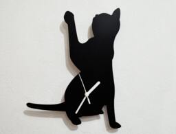 Cat Maneki Neko Silhouette - Wall Clock - thumbnail 1