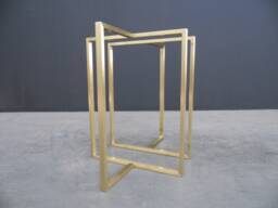 "Brass T-Look Dining Table Legs - 28"" H X 23"" W 11"" - Minimalist Custom Height 26""-30"