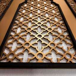 Geometric Islamic Arch Wall Art, Two Tone Ramadan Decor - thumbnail 4