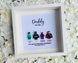 Dad Daddy Hero Gift Frame - 4 Father's Day, Christmas, Uncle, Grandad Unique Personalised Customised Gift - thumbnail 1