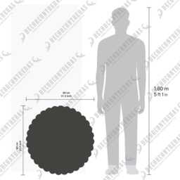 Large Round Mirror 31.5 - thumbnail 4