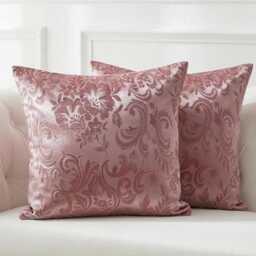 Red Indian Floral Cushion Covers - Set Of 4 - 16x16 - thumbnail 4