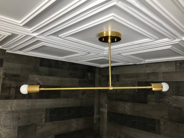 Hestia Modern 2 Light Mid Century Chandelier - image 1