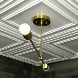 Hestia Modern 2 Light Mid Century Chandelier - thumbnail 3