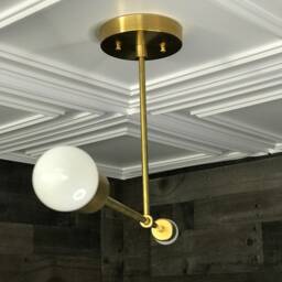 Hestia Modern 2 Light Mid Century Chandelier - thumbnail 2