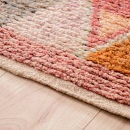 Moroccan Runner Rug 2x10 Ft, Vintage Berber Runner, Handwoven Wool Rug, Tribal Bohemian Hallway 70x312 cm - thumbnail 4