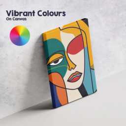 Abstract Colour Block Cubist Woman Portrait Canvas Wall Art Print Decor Picture Ready To Hang - thumbnail 4