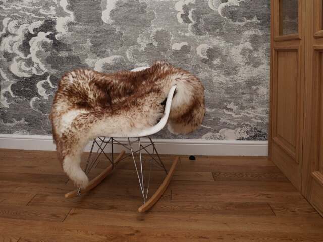Original Giant X Brown Mouflon Dyed Genuine Natural Sheepskin Rugs Exclusive Rug Throw Carpet Sha - image 1