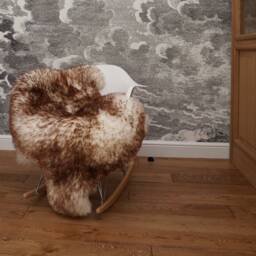Original Giant X Brown Mouflon Dyed Genuine Natural Sheepskin Rugs Exclusive Rug Throw Carpet Sha - thumbnail 3
