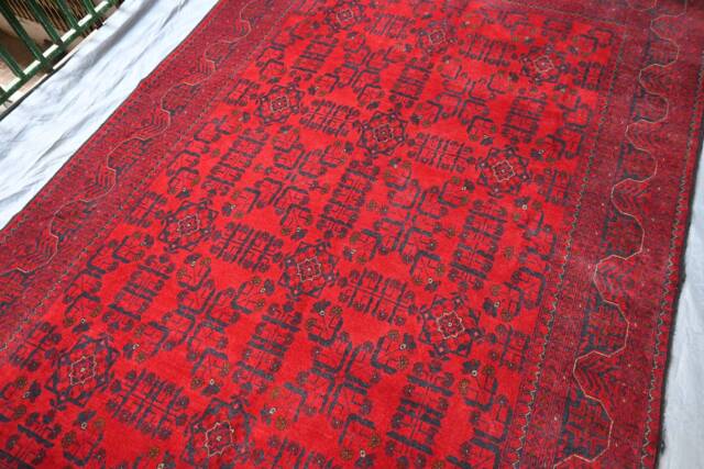 Custom Size, Handmade Afghan Rugs, Excellent Top Quality Red Bukhara Rug, Large Rug, Khal Mohammadi Khamyab, Living Room, Bedroom Rug - image 1