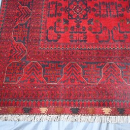 Custom Size, Handmade Afghan Rugs, Excellent Top Quality Red Bukhara Rug, Large Rug, Khal Mohammadi Khamyab, Living Room, Bedroom Rug - thumbnail 3