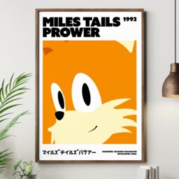 Tails - Sonic The Hedgehog Art Info Print Gamer Gift - Unframed - thumbnail 3