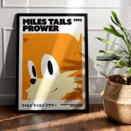 Tails - Sonic The Hedgehog Art Info Print Gamer Gift - Unframed - thumbnail 2