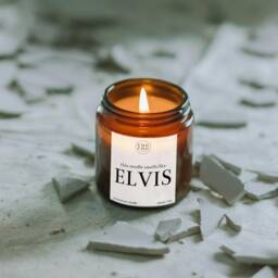 Smells Like Elvis Candle, Gift For Music Lover, Luxury Soy Wax - thumbnail 1