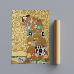 Gustav Klimt Fulfillment - 1905 - Wrapped Framed Canvas Rolled Photo/Poster Print - thumbnail 3