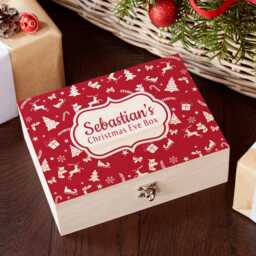 Personalised Christmas Eve Box With Festive Pattern - thumbnail 2