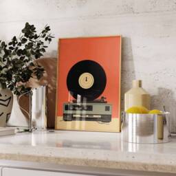 Retro Vinyl Music Print, Poster, Decor, Gift, Gift For Musician, Lover Room Print - thumbnail 2