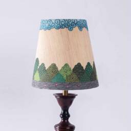 Handmade Lampshade For Living Room, Office Home Decor Lamp Customized Hand Painted Shade Artisan Crafted Lampshade - thumbnail 1