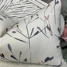 Nerine Blue White Leaf Cushion Cover - 12x20 Scatter Pillow Case For Sofa Or Bed Designer John Lewis Partners Cotton Fabric - thumbnail 3