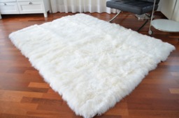 Genuine Sheepskin Rug, Throw, High Pile, Long Shaggy, Lounge Soft Woolen Lambskin, Luxury Furry Carpet Fluffy Rug