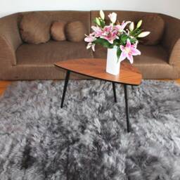 Genuine Sheepskin Rug, Throw, High Pile, Long Shaggy, Lounge Soft Woolen Lambskin, Luxury Furry Carpet Fluffy Rug - thumbnail 4
