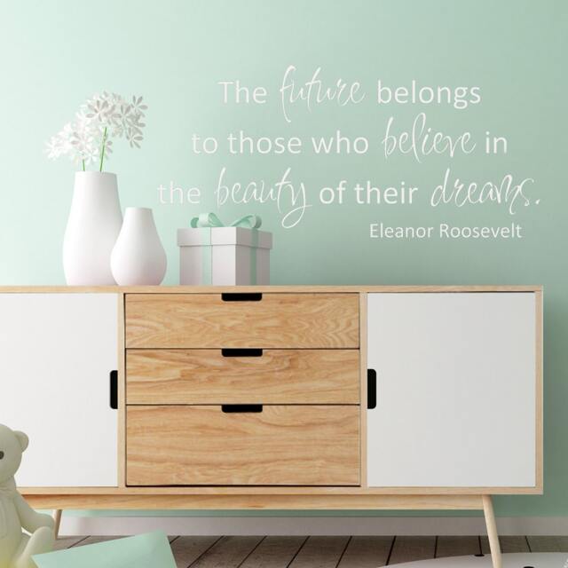 Beauty Of Dreams Decal, Eleanor Roosevelt Quote, Inspirational Wall Sticker - 141 - image 1