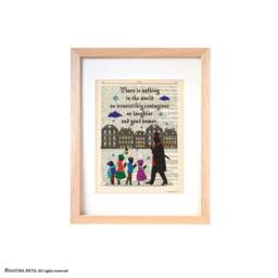 Scrooge Christmas Carol Print Fairy Tale Silhouette Wall Art - thumbnail 3