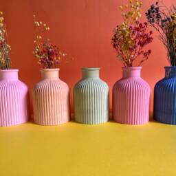 Concrete Mini Vase Scandinavian Hygge Home Decor, Dried Flower Holder, Hotel Decor - thumbnail 3