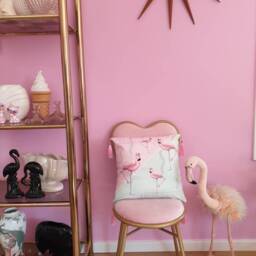 Kitsch Vintage Retro New 80S 1980S Art Deco Flamingo Memphis Pop Pastel Flowers Tassel Cushion Cover Kawaii Bedroom Vinnie Boy Pink - thumbnail 4