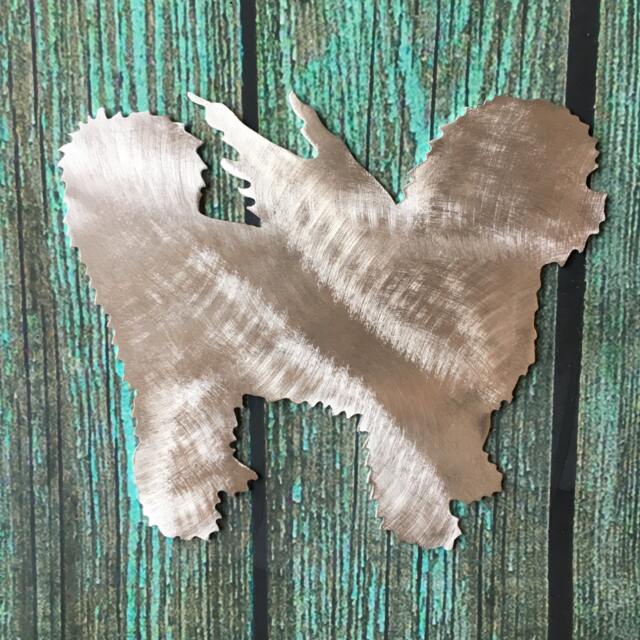 Shih Tzu, Angel, Dog Christmas Tree Topper, Holiday Decoration, Aluminum, Pet Memorial, Wall Hanging Or Yard Stake, Fluffy, Silhouette - image 1
