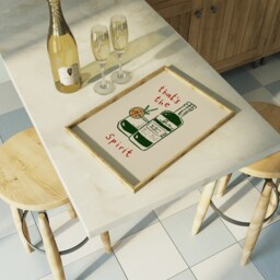 That's The Spirit Print, Bar Poster, Kitchen Wall Decor, Wall, Gallery Quirky Unframed - thumbnail 3