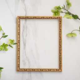 8x10 Inch Handcrafted Wood Vintage Gold 20x25 cm Frame Elegant Gallery Wall Decor - thumbnail 1