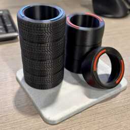 Racing Tyre Desk Organiser - Motorsport-Inspired Pen Holder - thumbnail 2