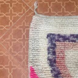 Moroccan Wool Runner Rug Tribal Design, 2.5 X 10.5 Ft - thumbnail 3