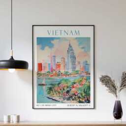 Vietnam Travel Print, Poster, Landscape Vietnamese Wall Art, Ha Long Bay Southeast Asian Decor - thumbnail 1