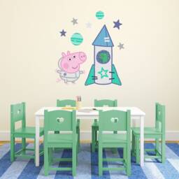 Peppa Pig George Pig's Space Rocket Wall Sticker, Decal - thumbnail 2