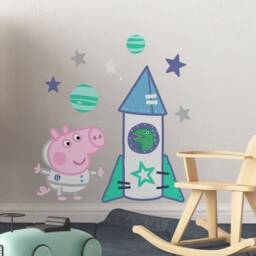 Peppa Pig George Pig's Space Rocket Wall Sticker, Decal