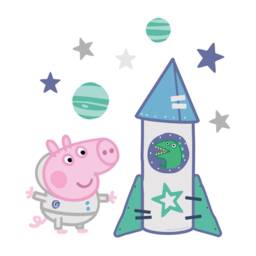Peppa Pig George Pig's Space Rocket Wall Sticker, Decal - thumbnail 3