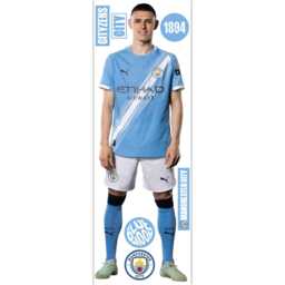 Official Manchester City Wall Sticker - Phil Foden 25/26 Player Decal - thumbnail 2