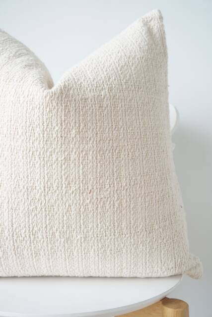 Neutral Striped Pillow Cover - image 1