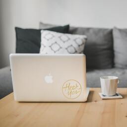 Heck Yes Vinyl Wall Decal - Positive Attitude, Laptop Sticker - thumbnail 3